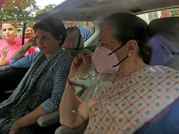 Congress Interim President Sonia Gandhi accompanied by party leader Priyanka Gandhi (File Photo/ANI)