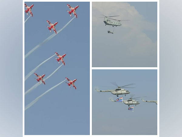 IAF conducts full dress rehearsal ahead of Air Force Day flypast (Photo/ANI)