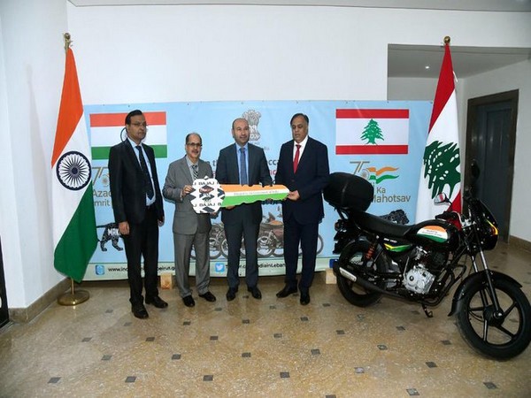 India on Monday handed over Made-in-India motorbikes to the Lebanese government as part of India's bilateral assistance (Photo Credit: MEA)