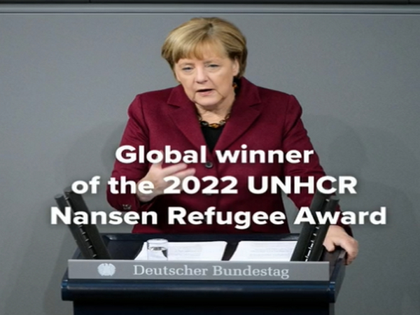  Former Federal Chancellor of Germany Angela Merkel (Photo Credit: UNHCR Twitter)