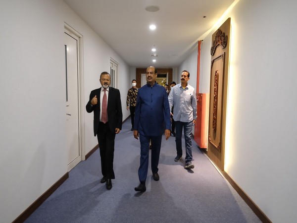 Om Birla reaches Jakarta to attend 8th G20 Parliamentary Speakers' Summit.
