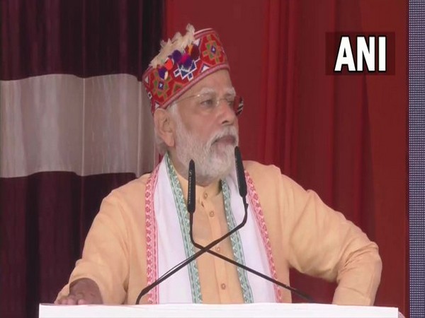 Prime Minister Narendra Modi in Himachal Pradesh (Photo/ANI)