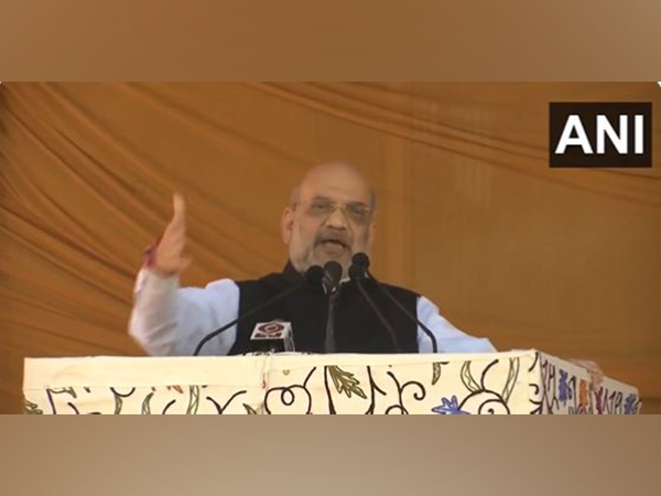 Union Home Minister Amit Shah in J-K's Baramulla (Photo/ANI)