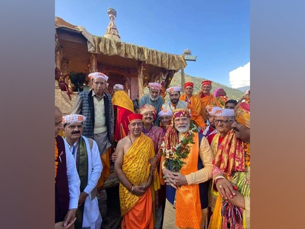 Prime Minister Narendra Modi in Himachal Pradesh. (Photo/ANI)