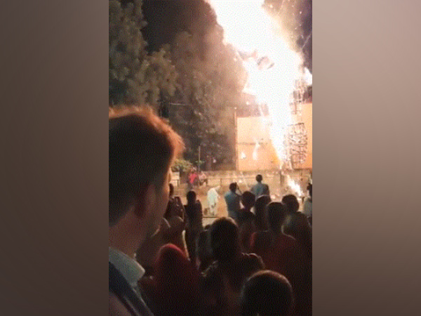   German envoy to India Philipp Ackermann celebrated Dussehra in my neighborhood. (Photo Credit: Twitter)