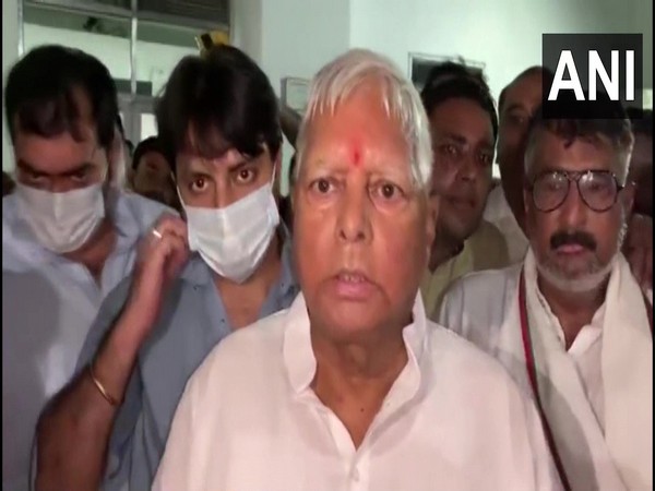 RJD leader Lalu Prasad Yadav at Medanta hospital in Gurugram (Photo/ANI)
