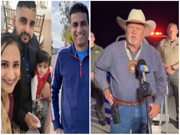 A photo of the Indian-origin family found dead in California and Merced County Sheriff Vern Warnke (Photo Credit: Merced County Sheriff's Office)