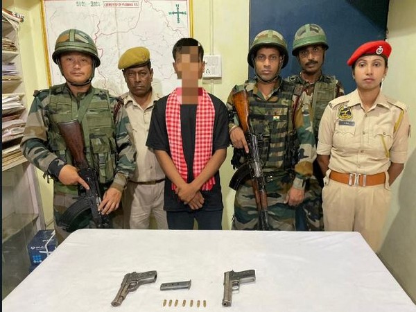 Assam: 2 active DNLT cadres apprehended, arms seized (Photo/ANI)