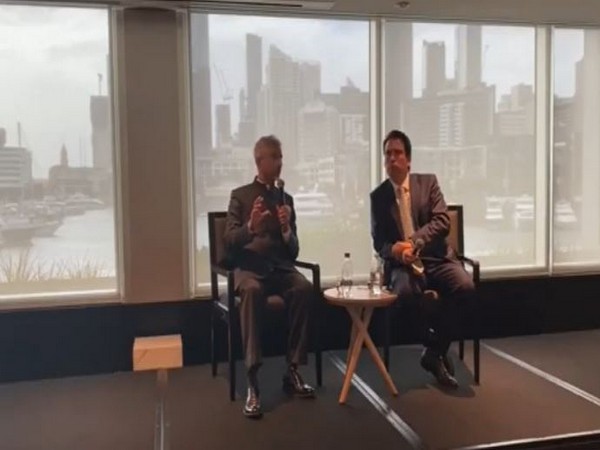 External Affairs Minister S. Jaishankar in conversation with Simon Bridges, Chief Executive, Auckland Business Chamber.