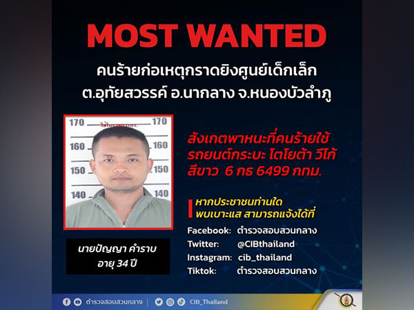 Suspect in the Thailand nursery shooting (Photo Credit: Thai CIP Facebook)