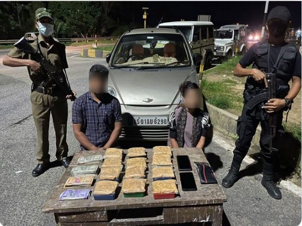 Visual of accused and recovered material in Meghalaya (Photo Credit: Twitter@SangmaConrad)