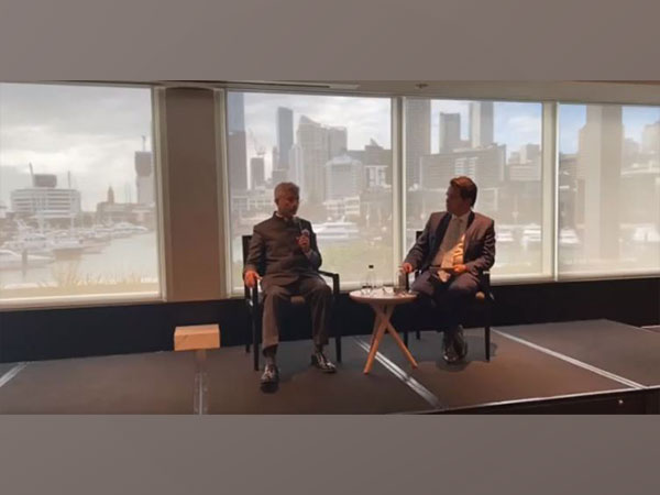 External Affairs Minister S Jaishankar in conversation with Simon Bridges, Chief Executive, Auckland Business Chamber