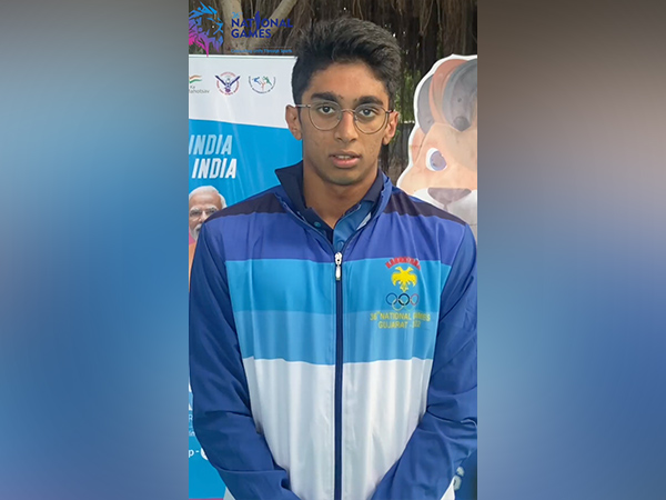 National Games gold medallist swimmer Aneesh Gowda (Image:: SAI/MYAS media)