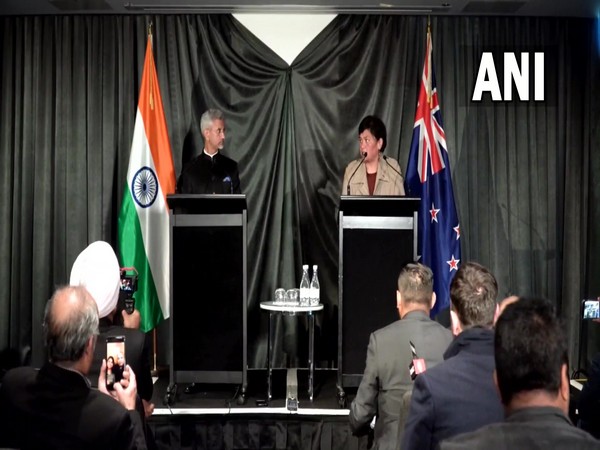 New Zealand Foreign Minister Nanaia Mahuta and EAM Jaishankar addressing joint presser (Photo/ANI)