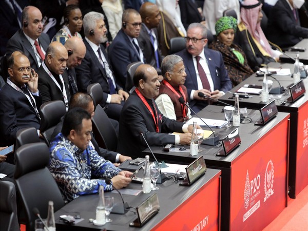 Lok Sabha Speaker Om Birla at concluding session of 8th G20 Parliamentary Speakers' Summit in Jakarta