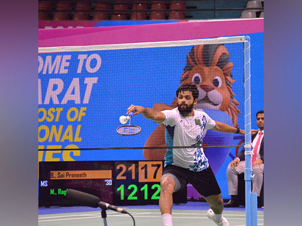 Sai Praneeth in action during 36th National Games (Image: SAI/MYAS Media)