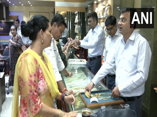 A visual from jewellery shop in Rajkot (Photo/ANI)