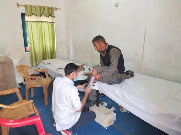 Artificial limb camp organised in Kupwara district of Jammu and Kashmir. (Photo/ANI)