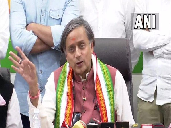 Congress presidential candidate Shashi Tharoor (Photo/ANI)
