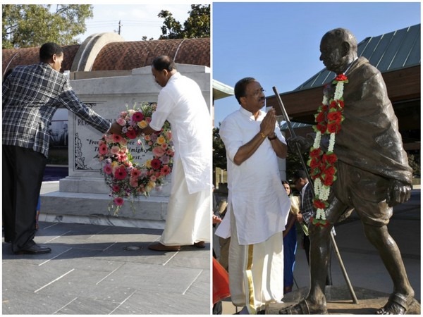 US: MoS Muraleedharan pays homage to Mahatma Gandhi, Martin Luther King Jr in Atlanta 