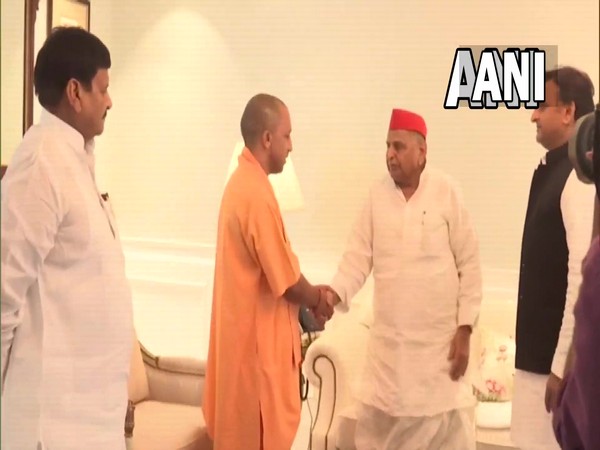 CM Yogi with Mulayam Singh Yadav (File Photo)