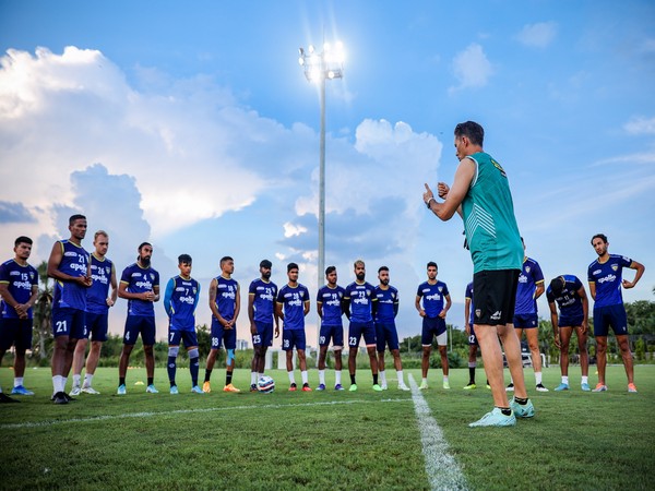 Chennaiyin FC during practice session (Image: Chennaiyin FC media)