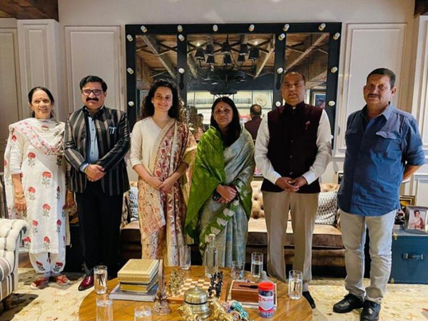Kangana Ranaut meets Himachal CM Jai Ram Thakur (Image Source: Instagram) 