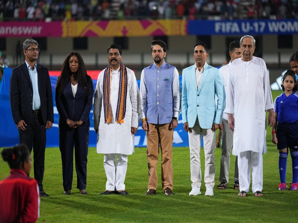 A visual from the opening ceremony of FIFA U-17 Women's Football World Cup. (Photo- PIB Odisha Twitter)