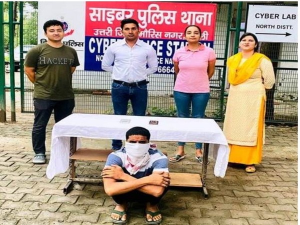 Visual of the accused man with officials (Photo/ANI)