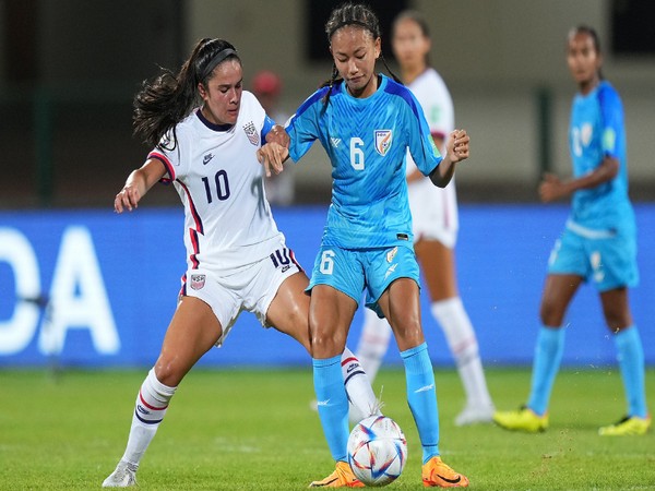 Team India and USA in action. (Photo- AIFF)