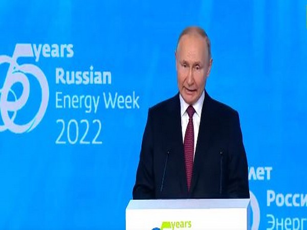 Russian President Vladimir Putin speaking at Russian Energy Week 2022. (Photo Credit - Twitter/RT)