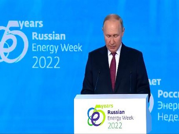 Russian President Vladimir Putin speaking at Russian Energy Week 2022. (Photo Credit - Twitter/RT)