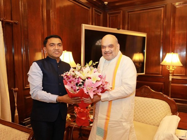 Goa Chief Minister Pramod Sawant met Union Home Minister Amit Shah today. (Photo:  Pramod Sawant Twitter)