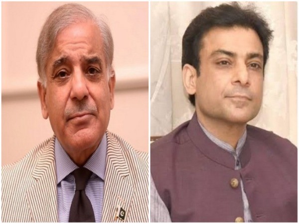 Pakistan Prime Minister Shahbaz Sharif and his son Hamza Shahbaz. Shahbaz