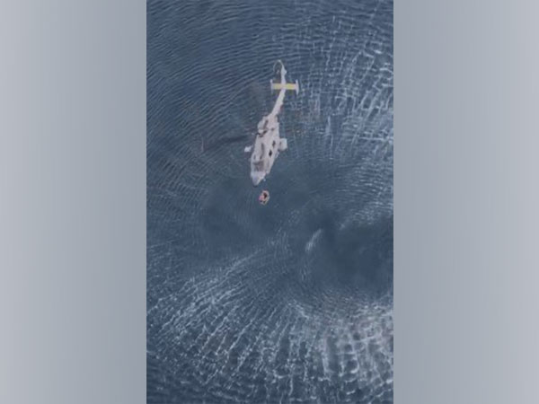 A glimpse of the Dornier surveillance aircraft rescuing MiG-29K Navy pilot after crash over sea (Photo/ANI)