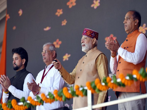 Prime Minister Narendra Modi launches the various developmental projects, in Chamba, Himachal Pradesh on Thursday
