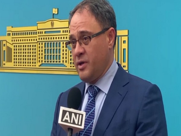Kazakhstan's Deputy Foreign Minister Roman Vassilenko speaking with ANI on Thursday.