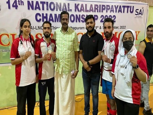 Kashmiri athletes at National Kalarippayattu Championship in Kerala