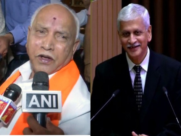 Former Karnataka CM B S Yediyurappa and UU Lalit (File Photo/ANI)