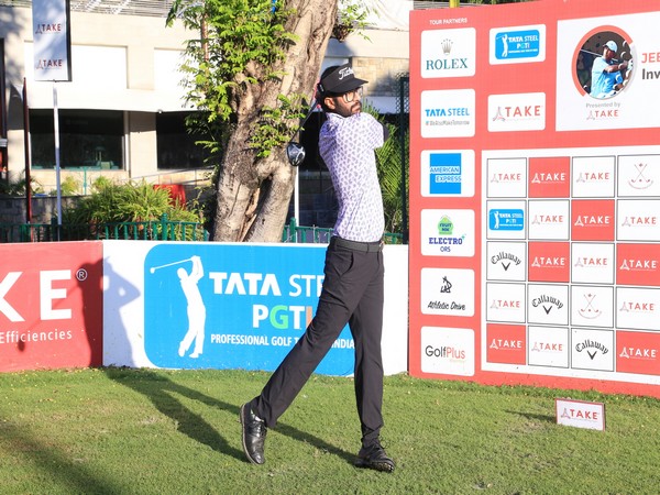 India golfer Karandeep Kochhar in action during Jeev Milkha Singh Invitational (Image: PGTI)