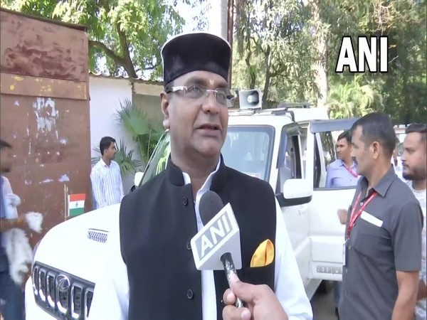 Madhya Pradesh Medical Education Minister Vishwas Sarang in Bhopal (Photo/ANI)