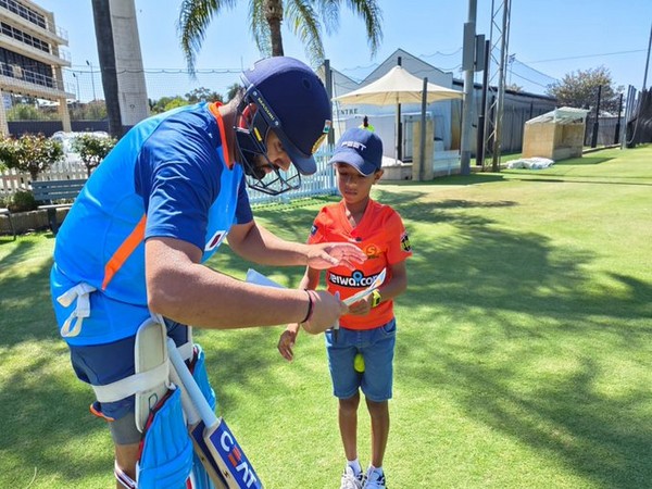 Rohit Sharma with Drushil Chauhan. (Photo- BCCI)