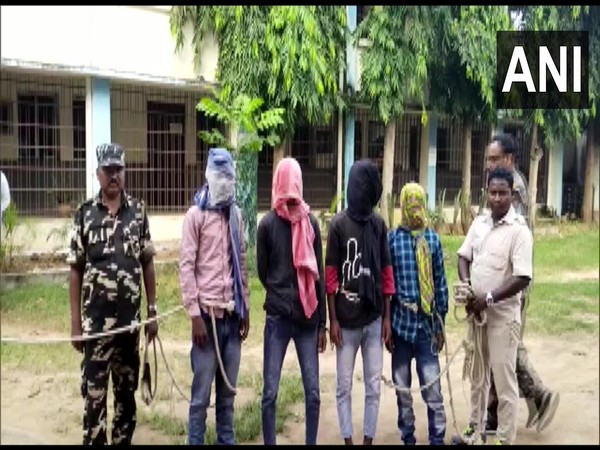 Four arrested in connection with gangrape in Dumka (Photo/ANI)