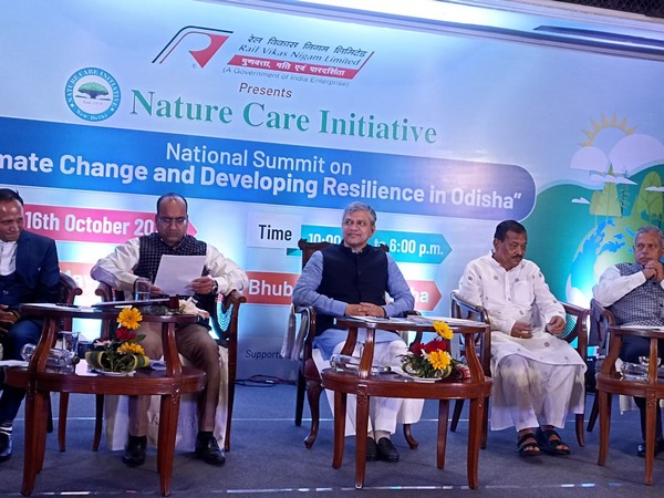 Union Railway and IT Minister Ashwini Vaishnaw during Climate change and Developing resilience in Odisha