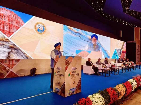 Petroleum Minister Hardeep Singh Puri during GeoIndia 2022 in Jaipur 