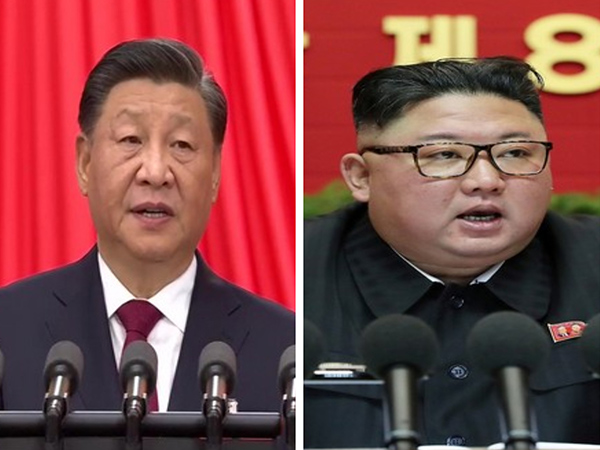Chinese President Xi Jinping and North Korean leader Kim Jong Un  