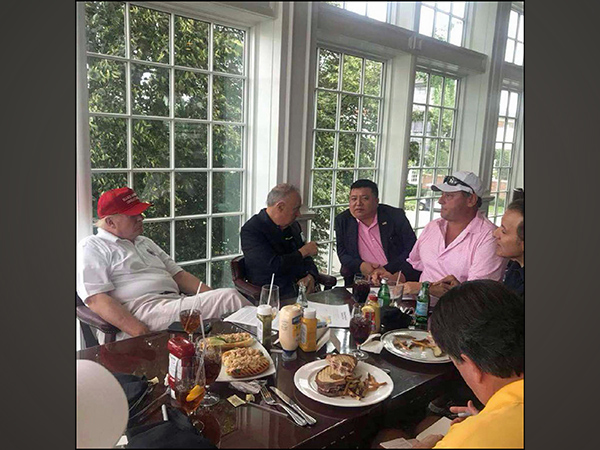 Chinese businessman Tao Liu meets with then-US president Donald Trump (Image Credit: Twitter)