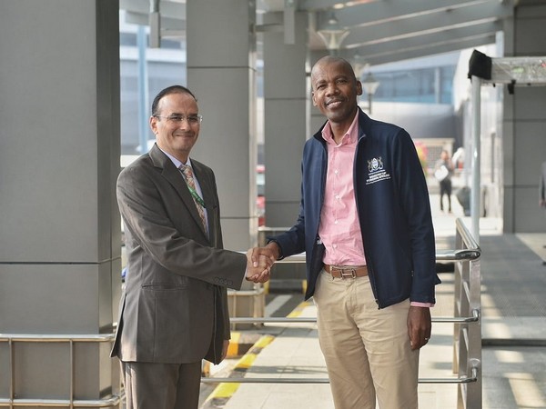 Botswana's Foreign Minister Lemogang Kwape arrives in India (Image Credit: Twitter/@MEAIndia)