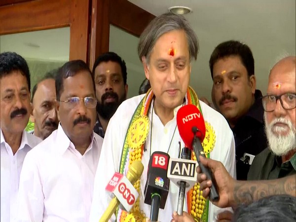 Congress president candidate Shashi Tharoor (File Photo/ANI)