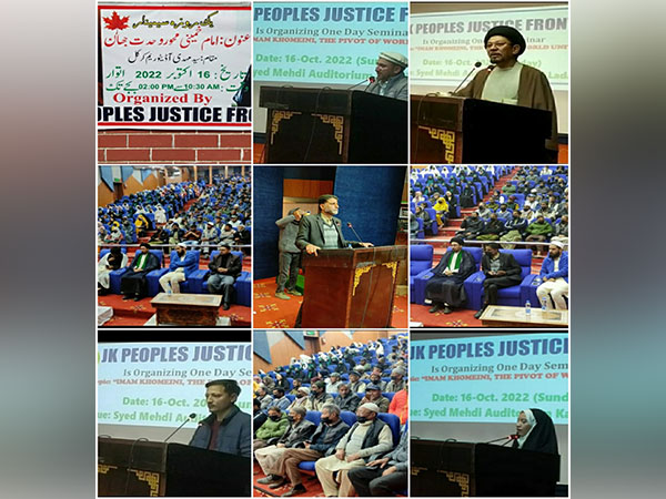 Seminar titled Imam Khomeini the Pivot of the World Unity organised in Kargil (Photo/ANI)